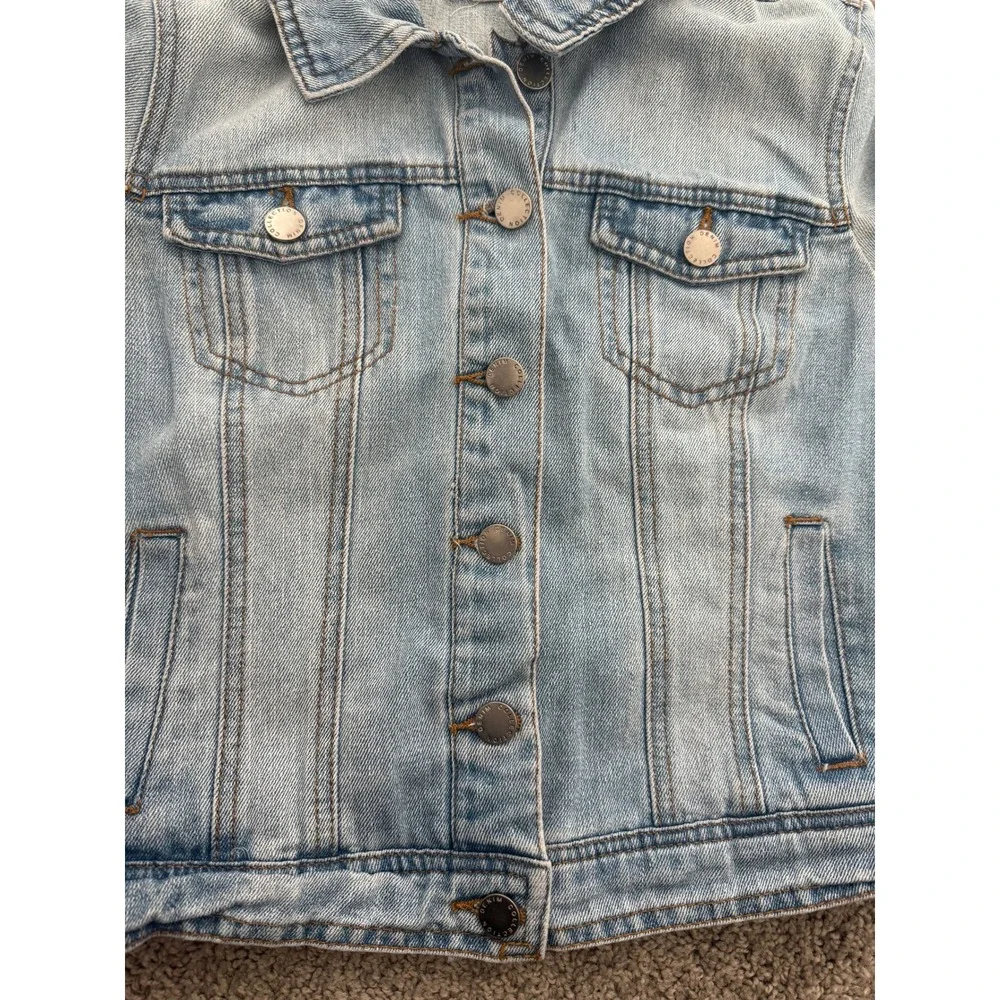 CI SONO Denim Jacket Light Wash Button Front Size‎ Medium